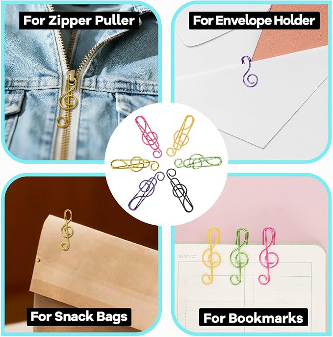 Paper Clips, Cute Paperclips Bookmarks Planner Clips, School/Office Supplies - Image 5
