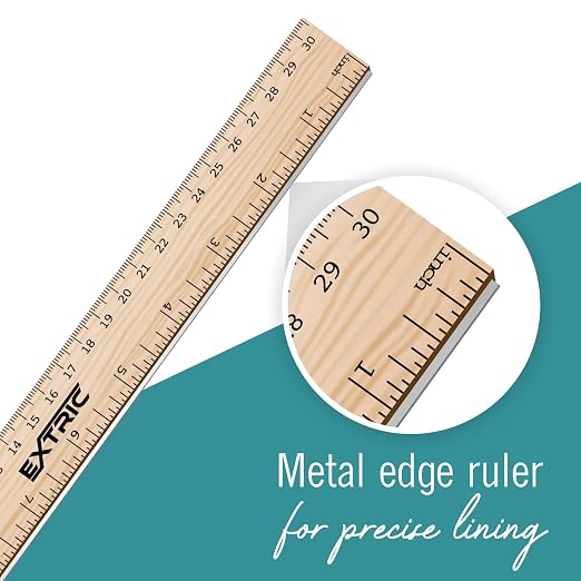 Rulers 6 Pack - Rulers 12 Inch, Wood Ruler - Image 4