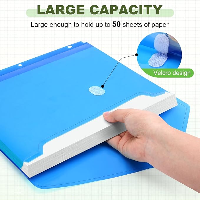 Sooez 12 Pack Binder Folders Organizer - Image 4