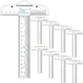 9 Pack 6 Inches Acrylic Clear T-Square Ruler, T Square Ruler, Transparent by CYFUNDESIGN