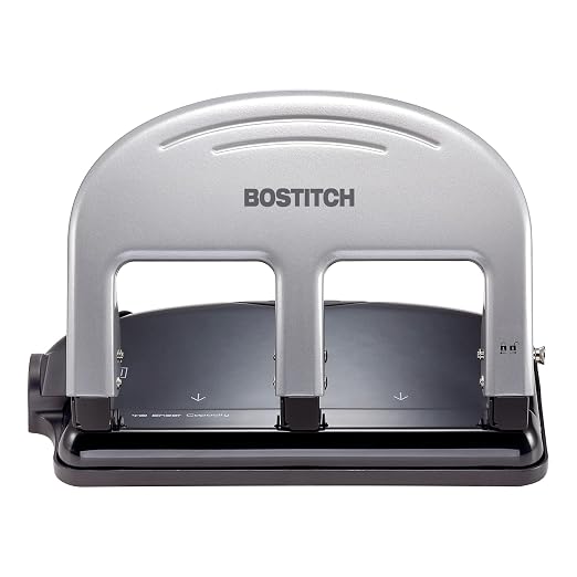 Bostitch Office PaperPro inPRESS 40 Reduced Effort 3-Hole Punch, 40 Sheets - Image 3