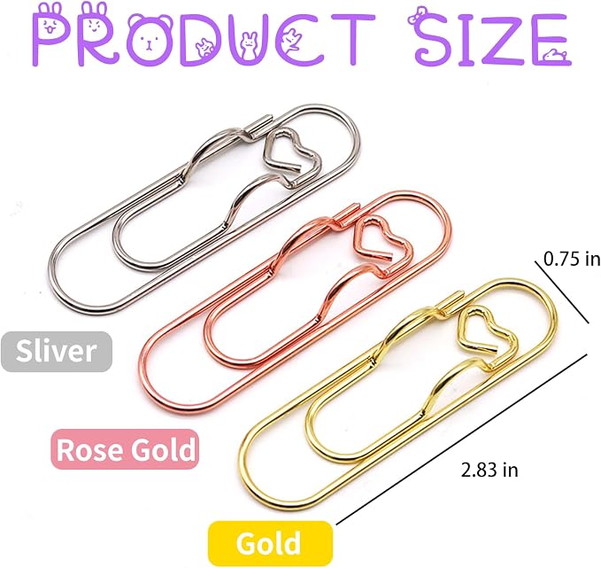 Qomamount Pen Holder for Notebook, Lovely Paper Clip Holder Multifunctional - Image 6