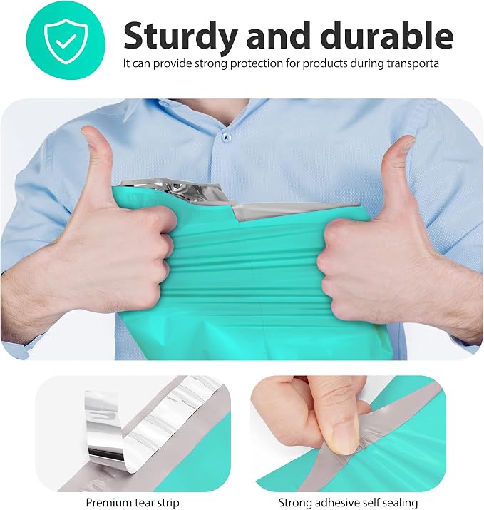 Fuxury Large Poly Mailers 14.5x19" 200Pcs, Shipping Bags - Image 4