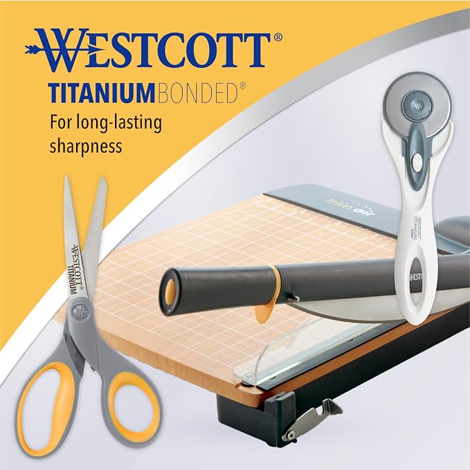 Westcott 2 Titanium Bonded Scissors and 2 Ceramic Utility Cutters - Image 5