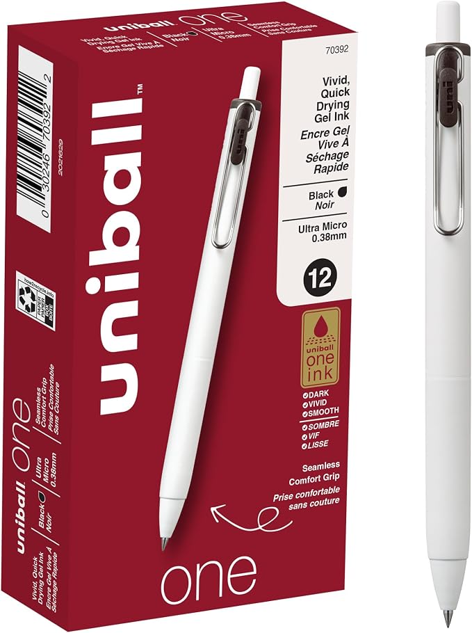 Uniball Gel Pen ; 0.38mm Ultra Micro Black Pens; Gel Ink Pens | Office Supplies by uni-ball