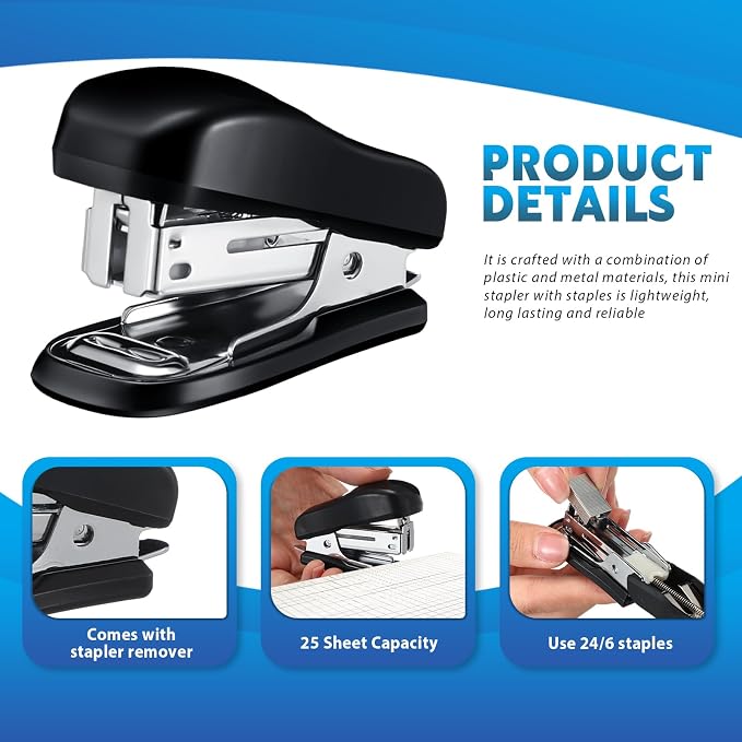 Sherr 30 Pack Mini Staplers Bulk - Image 4