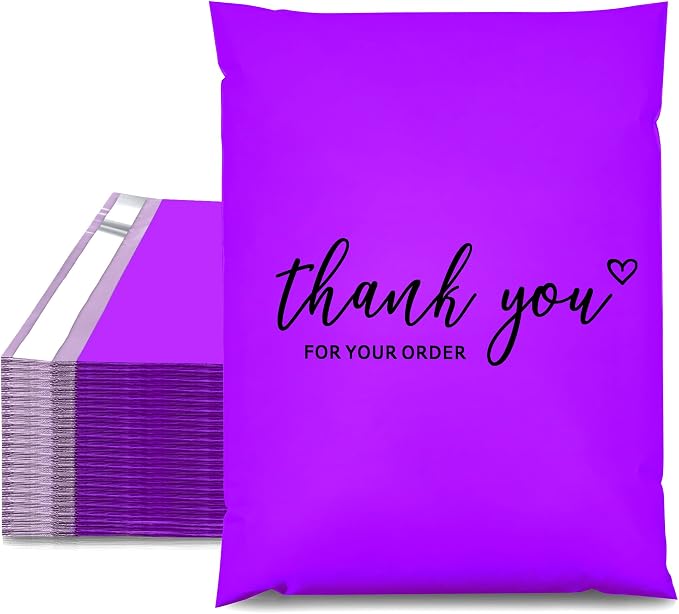 JinRuiKJ Thank You Poly Mailer 12x15.5 Inch 50 PCS, Shipping Bags by JinRuiKJ