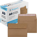 Xxcxpark 120 Qty A9 Invitation Envelopes 5.75x8.75, Self Seal 120GSM Brown by Xxcxpark