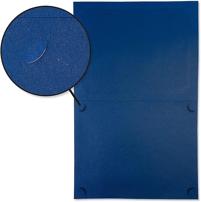 Classic Blue & Silver Certificate Folders - Image 6