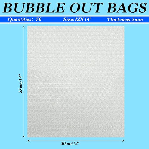 12X14 Inch Bubble Out Bags, Double Walled Packing Supplies - Image 2
