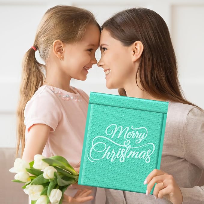Fuxury 250Pack Teal Bubble Mailers 8.5x12" Medium Opaque Padded Envelopes - Image 8