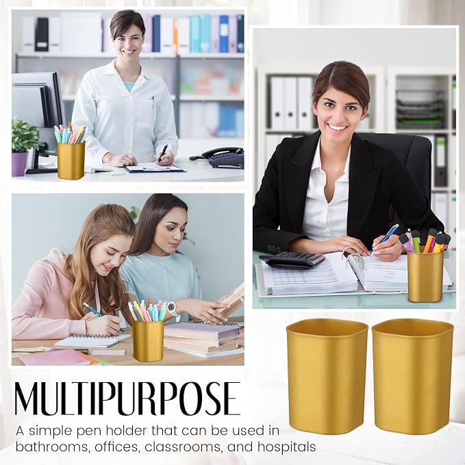 50 Pack Pen Holder Pen Cups for Desk Organizers and Storage Stationery Plastic - Image 6