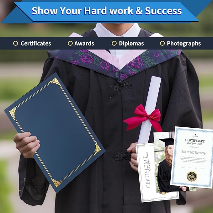 25 Packs Certificate Holders, Diploma Holders, Certificate Folders - Image 5