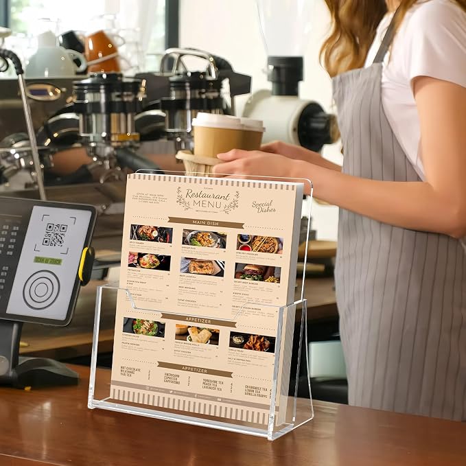 Acrylic Brochure Holder 8.5 x 11 inch 6 Pack - Image 6