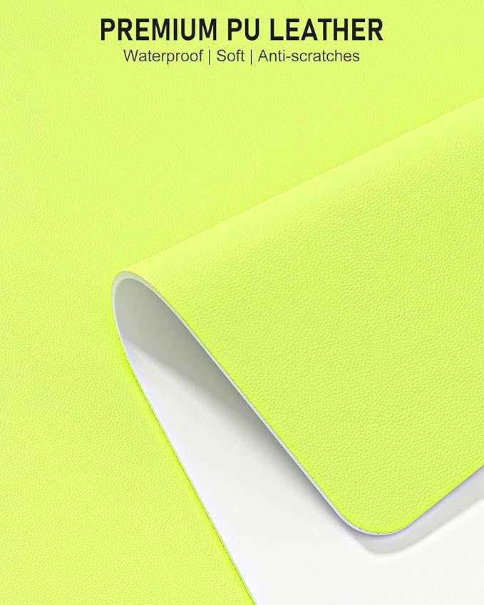 Desk Pad, 35.5" x 17" PU Leather Non-Slip Desk Mat Large Mouse Pad - Image 3