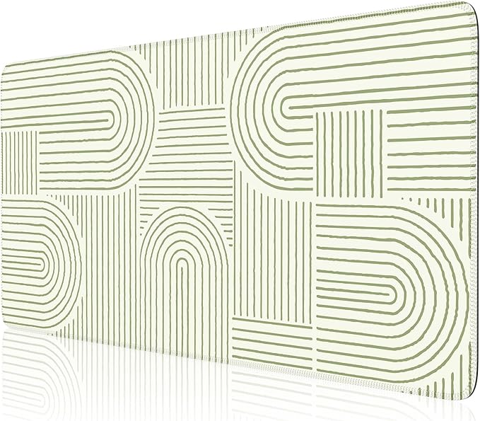 iCasso Green Desk Matt for Desktop, Cute Desk Pad Mat, Large Mouse Pad by iCasso