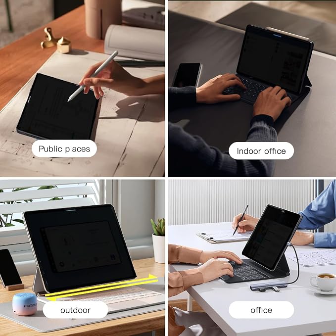 360° Privacy Screen Protector for iPad Air 11 inch M2 2024, Privacy Screen - Image 6