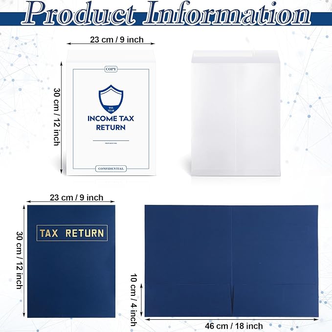 Kosiz 200 Pcs Tax Return Folders Bulk Envelopes - Image 2