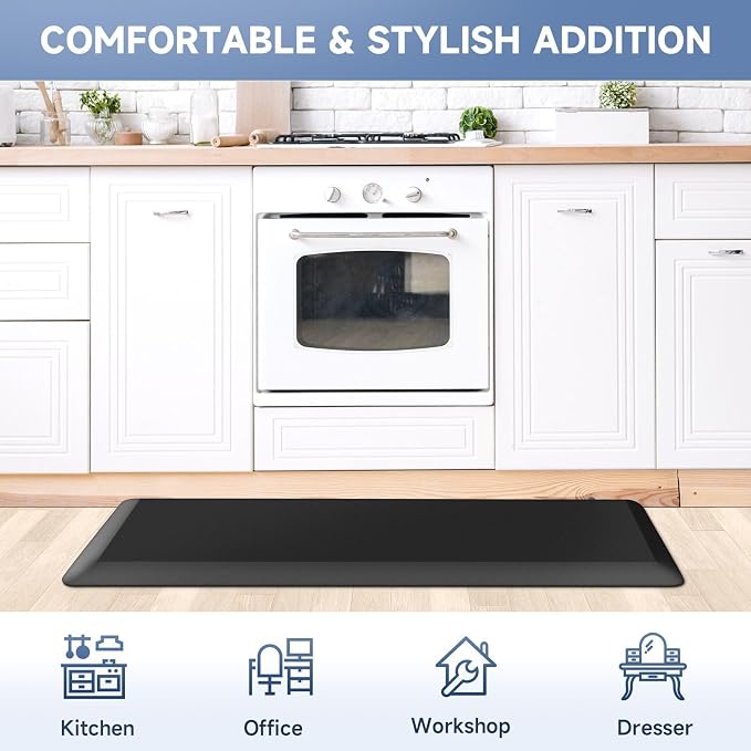 4/5 Inch Thick Kitchen Mat Anti Fatigue Mat Kitchen Rugs Kitchen Decor Non-Slip - Image 7