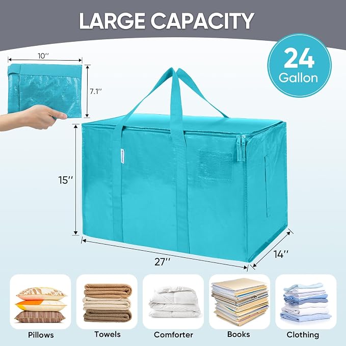 TICONN 8 Pack Extra Large Moving Bags Heavy Duty - Image 5