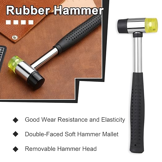 TLKKUE Hole Punch, Round Leather Working Hollow Punch Steel Heavy Duty Hole - Image 5