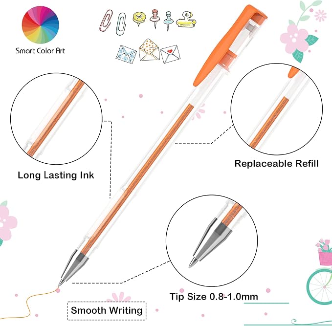 320 Pack Gel Pens Set, Smart Color Art 160 Colors Gel Pen - Image 4