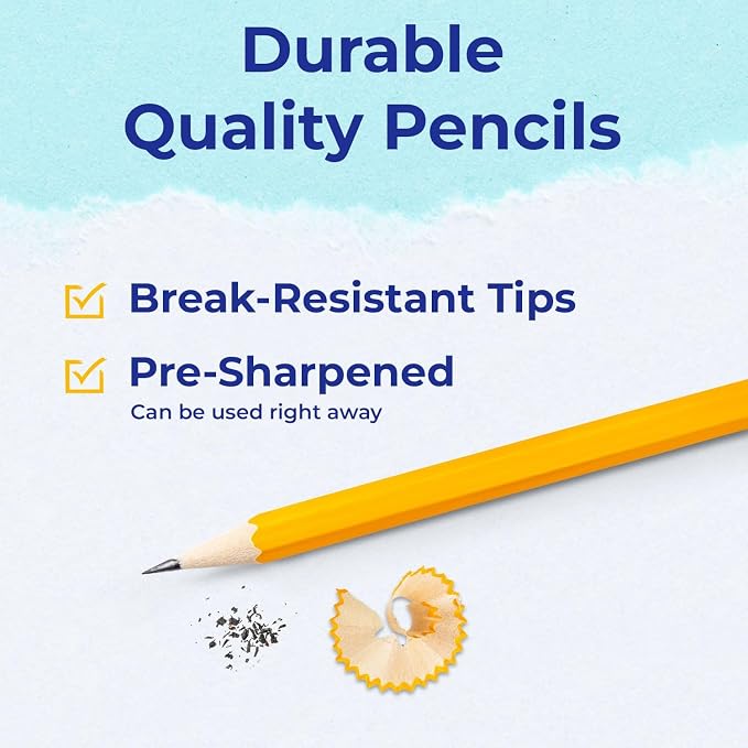 Rosmonde Pencils Bulk, 1250 Pack, Pre Sharpened #2 HB, Back to School Supplies - Image 6