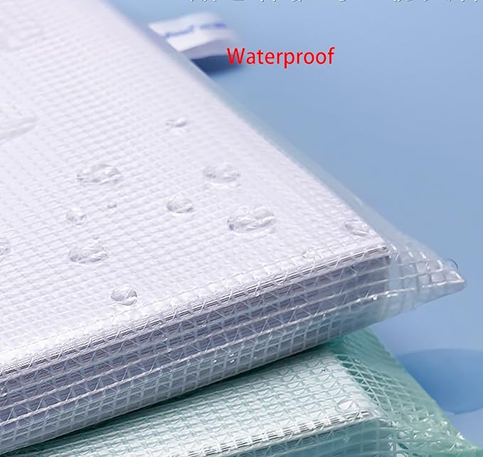 Zipper Documents Storage Bag, 10 Pack A4 Size Plastic Waterproof 13 Inch x 9 - Image 4