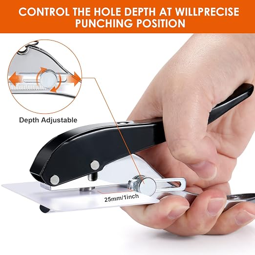 Hole Punch 1/8 inch-3mm Single Hole Punch, Heavy Duty Hole Puncher Single - Image 3