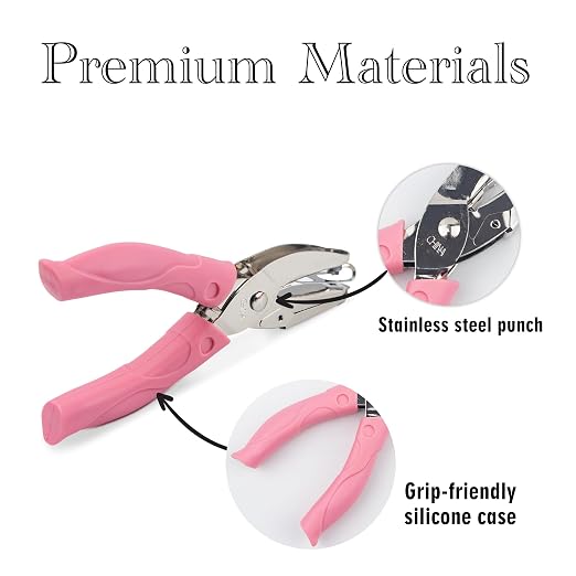 Heart Shape Hole Handhold Single Paper Punch - Image 3