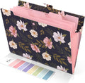 SKYDUE Accordion File Organizer, Floral Expanding File Folders by SKYDUE