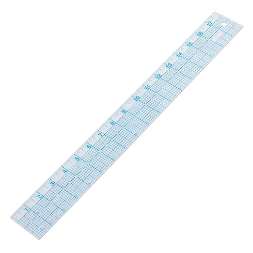 See-Thru Accurate Positioning and Marking Sewing Clear Ruler 2 x 18 inch by Yi+Concept