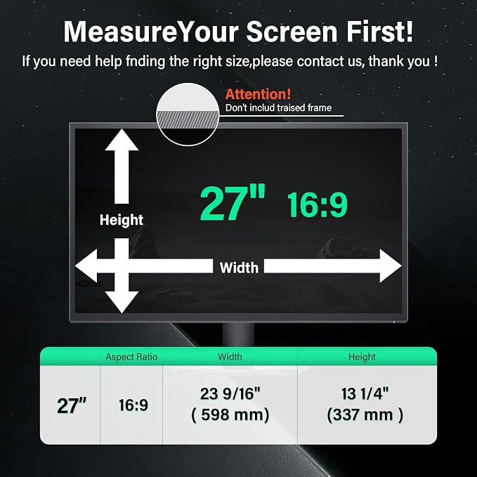 27 Inch Computer Privacy Screen - Image 2