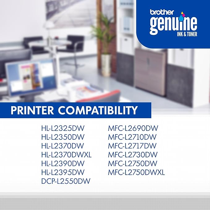Brother Genuine Standard Yield Toner Cartridge, Replacement Black Toner - Image 5