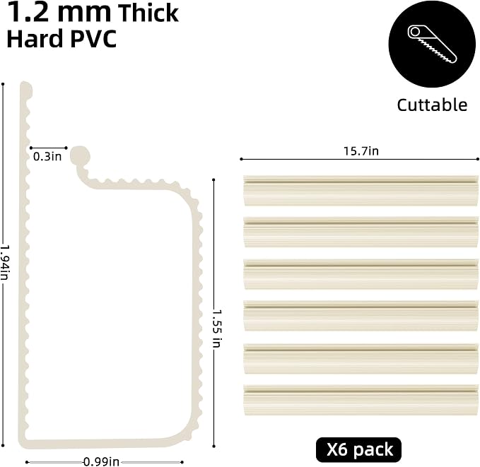 YECAYE 94.2 in Cable Management Under Desk, Easy Install Adhesive Mount Cord - Image 5