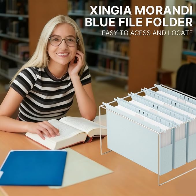 XINGIA Legal Size Hanging File Folders, 12 Pack Reinforced Legal Size File - Image 7