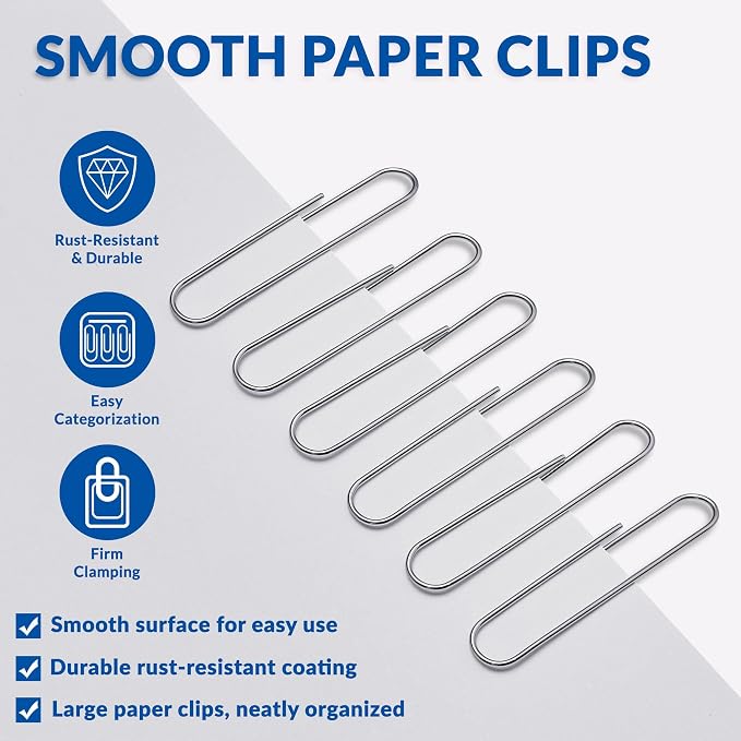 Jumbo Paper Clips, 2 Inch Paper Clip - Image 4