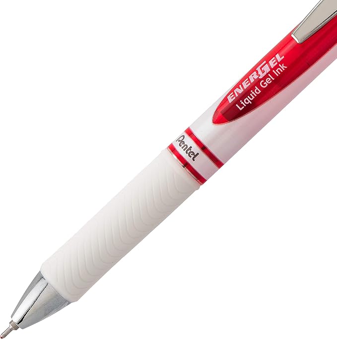 Pentel EnerGel Pearl Retractable Liquid Gel Pen, Needle Tip Medium Line - Image 4