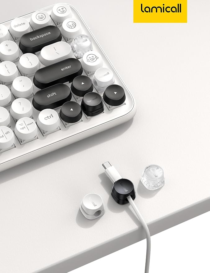 12Pack Cord Organizer Spring Clips, Office Desk Accessories - Image 7