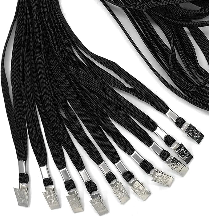 Bird Fiy Black Lanyards 100 Pack Bulk Badge Lanyards - Image 4