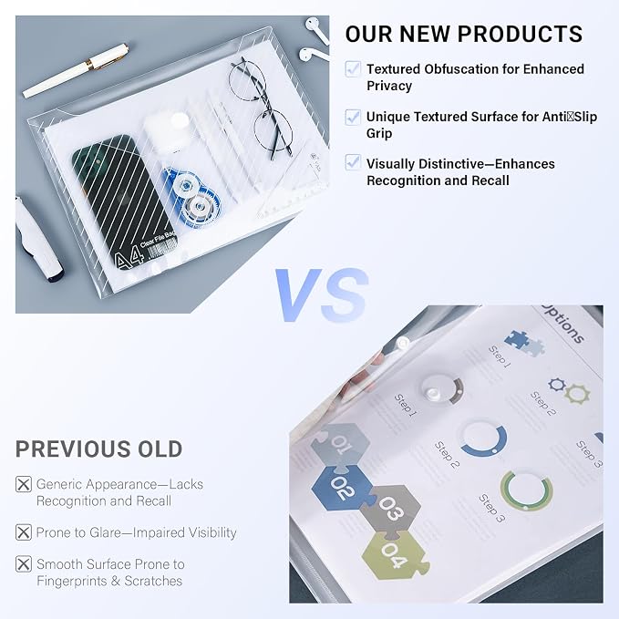 100 Pack, Plastic Envelopes – Transparent Waterproof Reusable File Folders - Image 6