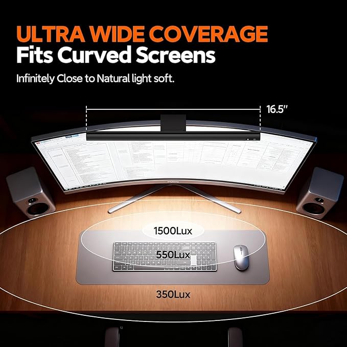 LYMAX Computer Monitor Light Bar, USB Computer Lamp Dimmable Screen Light Bar - Image 2