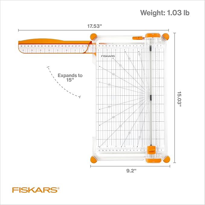 Fiskars Precision Paper Trimmer, Easy and Accurate Crafting Tool, Cuts Straight - Image 7