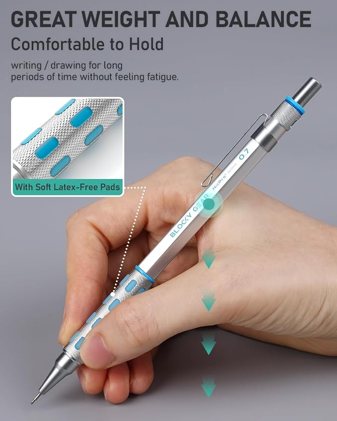 Nicpro Blocky Gear Art Mechanical Pencil Set - Image 3
