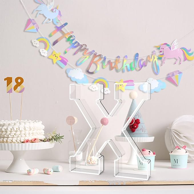 13.8" Acrylic Letter Charcuterie Tray, Charcuterie Letters Fillable Box - Image 4