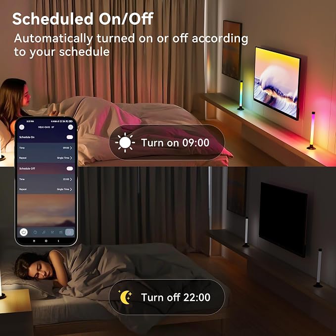 Ledagic Led Light Bar with Music Sync, Color Changing TV Backlight App & Remote - Image 6