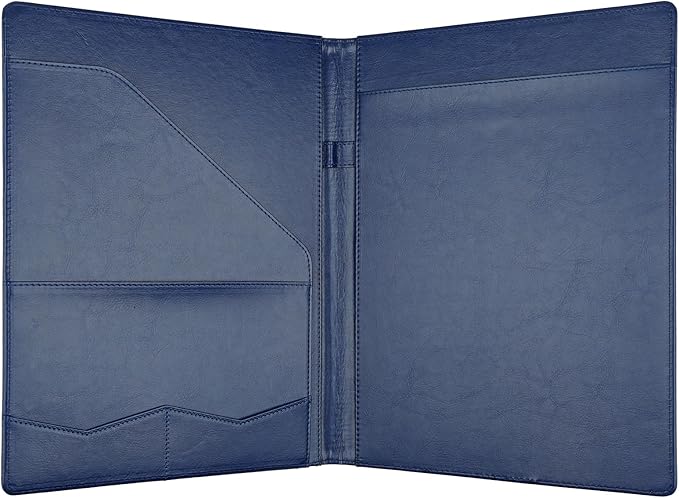 MOWPOG Professional Padfolio Portfolio Binder, Faux Leather Interview Resume - Image 2