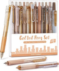 Four Candies Moor Series Gel Pens, Aesthetic Black & Brown Ink Pens by FourCandies