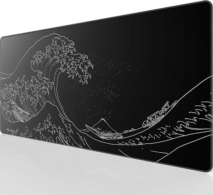 KTRIO Large Gaming Mouse Pad, Desk Mat, 31.5 x 15.7 in, Kanagawa Wave, XXL | by KTRIO