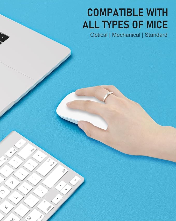 Desk Pad, 23.6" x 13.8" PU Leather Non-Slip Desk Mat Large Mouse Pad - Image 4